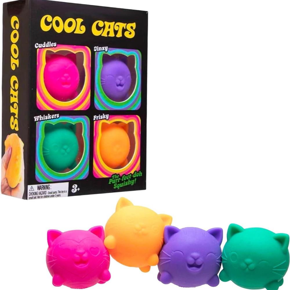 Schylling NeeDoh Cute Cat Stre - Party Games For Adults And Kids recension och pris