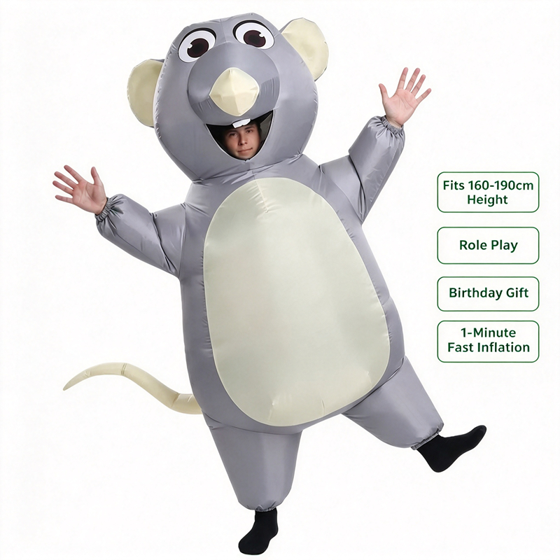 Adult Kids Inflatable Gray Mou - Party Games For Adults And Kids recension och pris