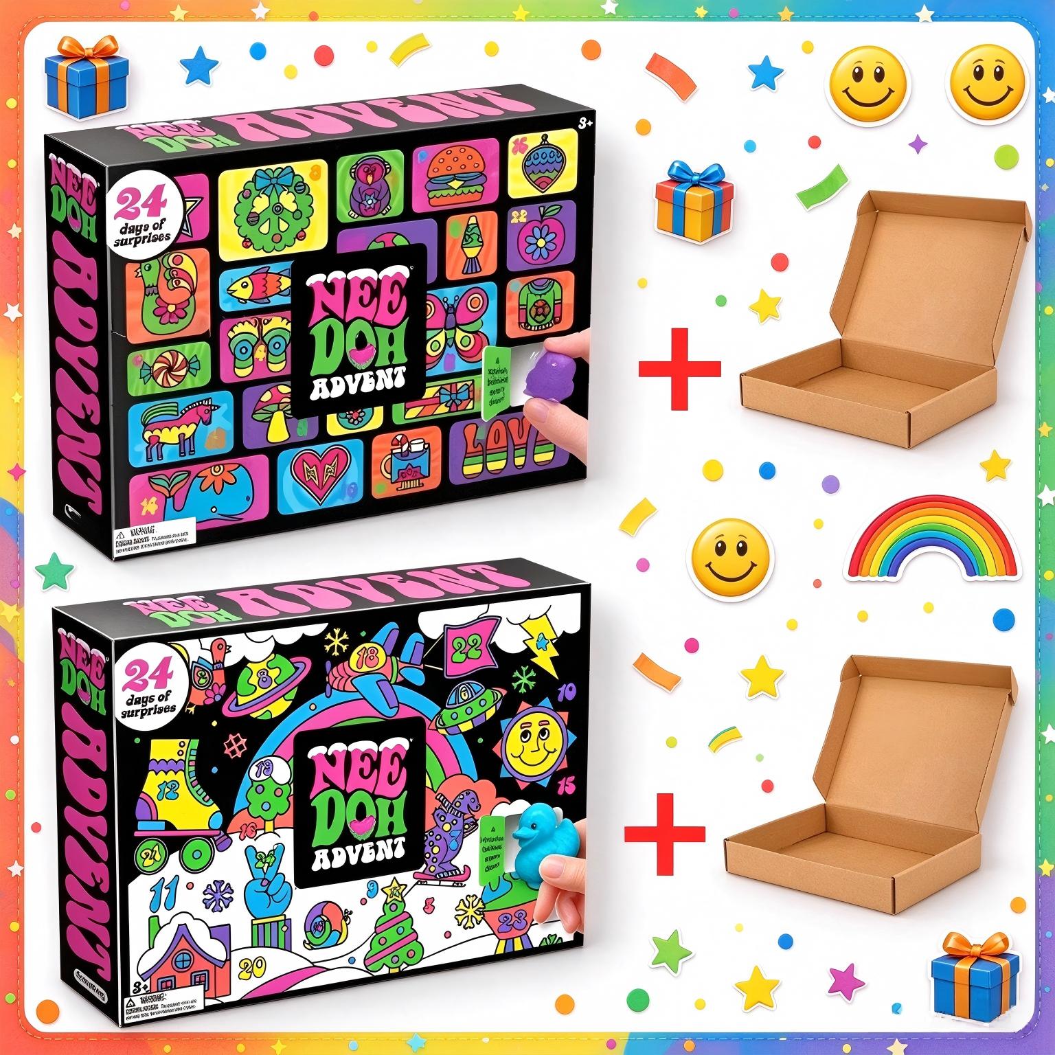 24Pcs Nee‑Doh Squishy Fidget C - Party Games For Adults And Kids recension och pris