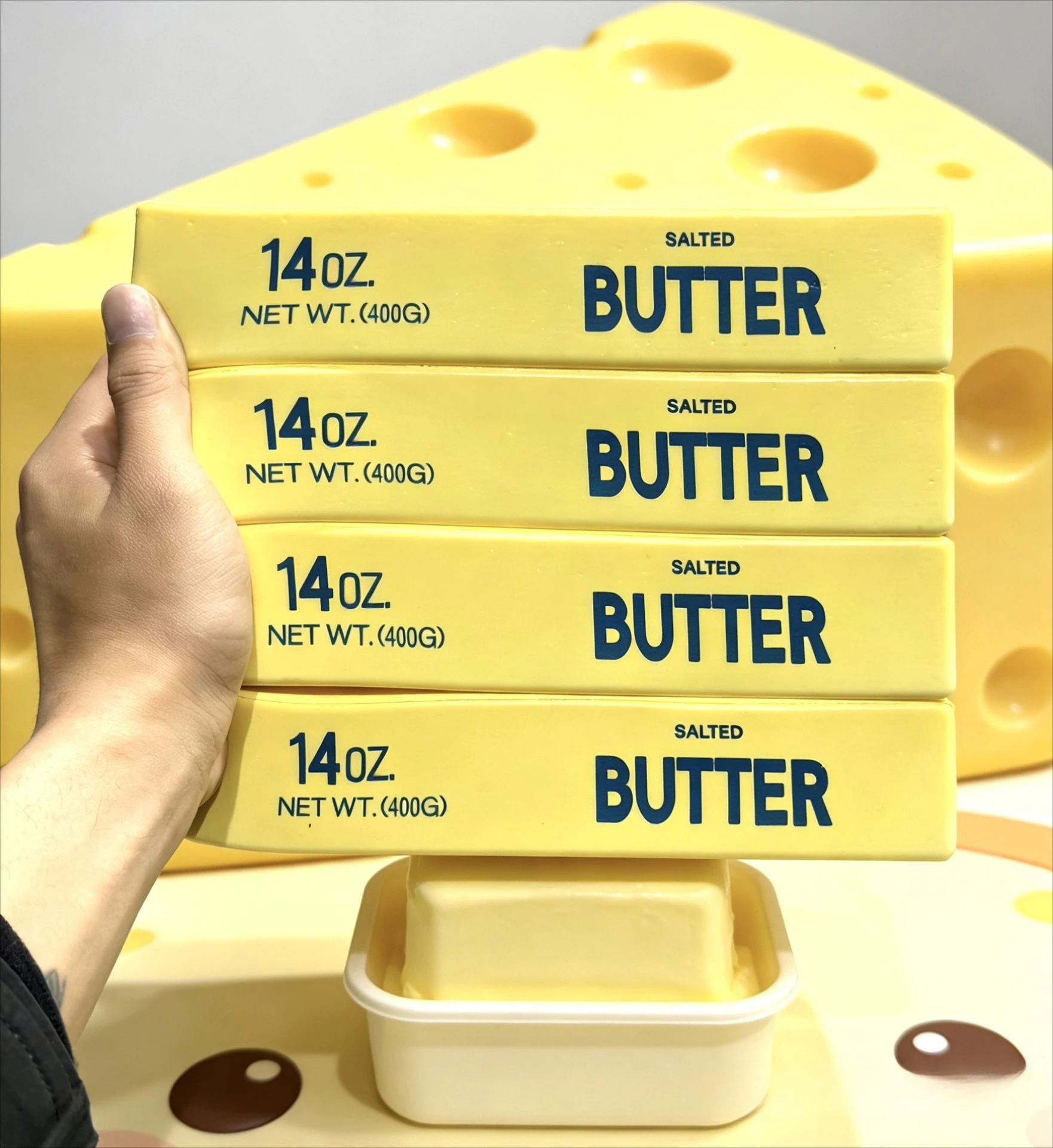 23cm Squishy Super Big Butter  - Party Games For Adults And Kids recension och pris
