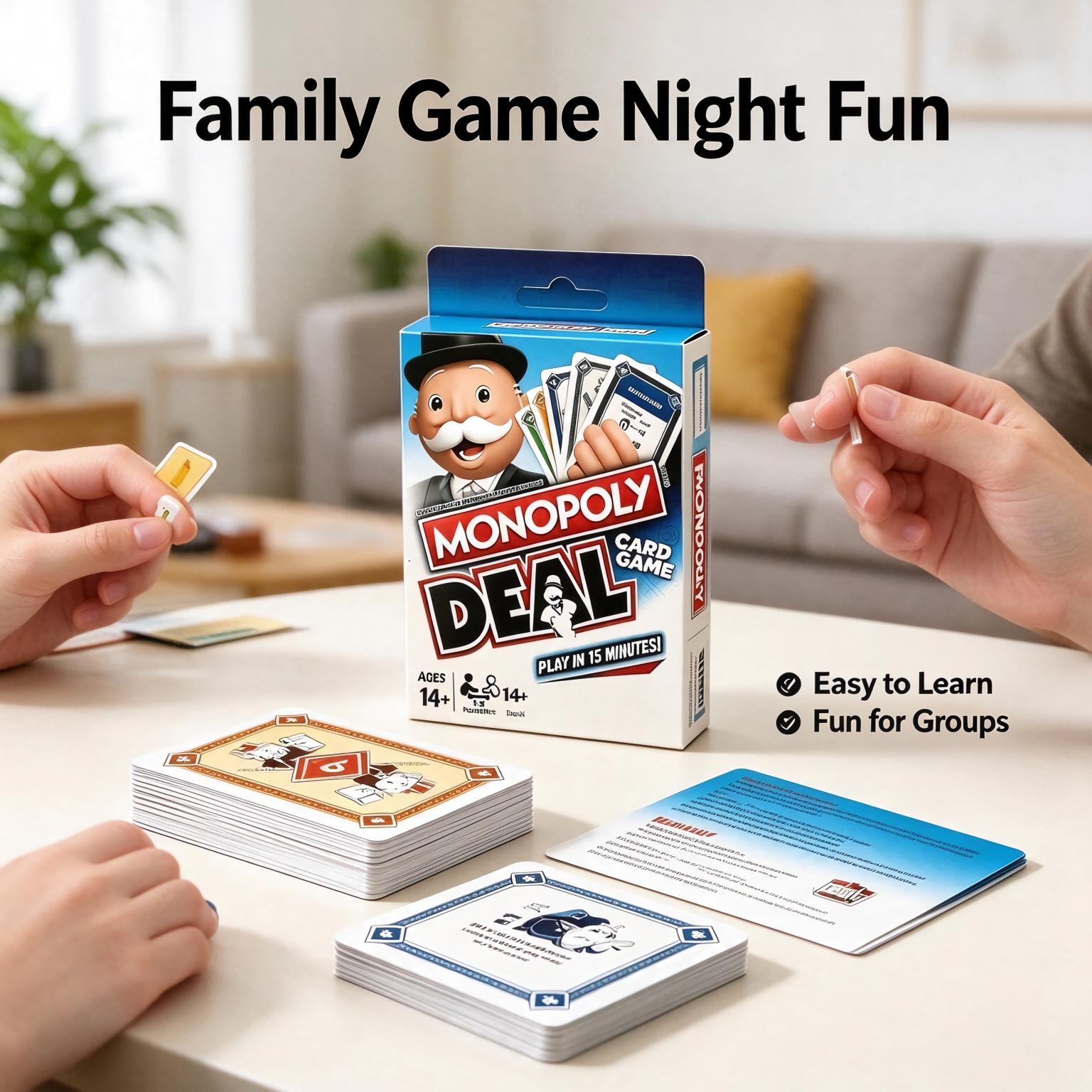 Monopoly Deal Card Game, Fast  - Hasbro Game Monopoly recension och pris