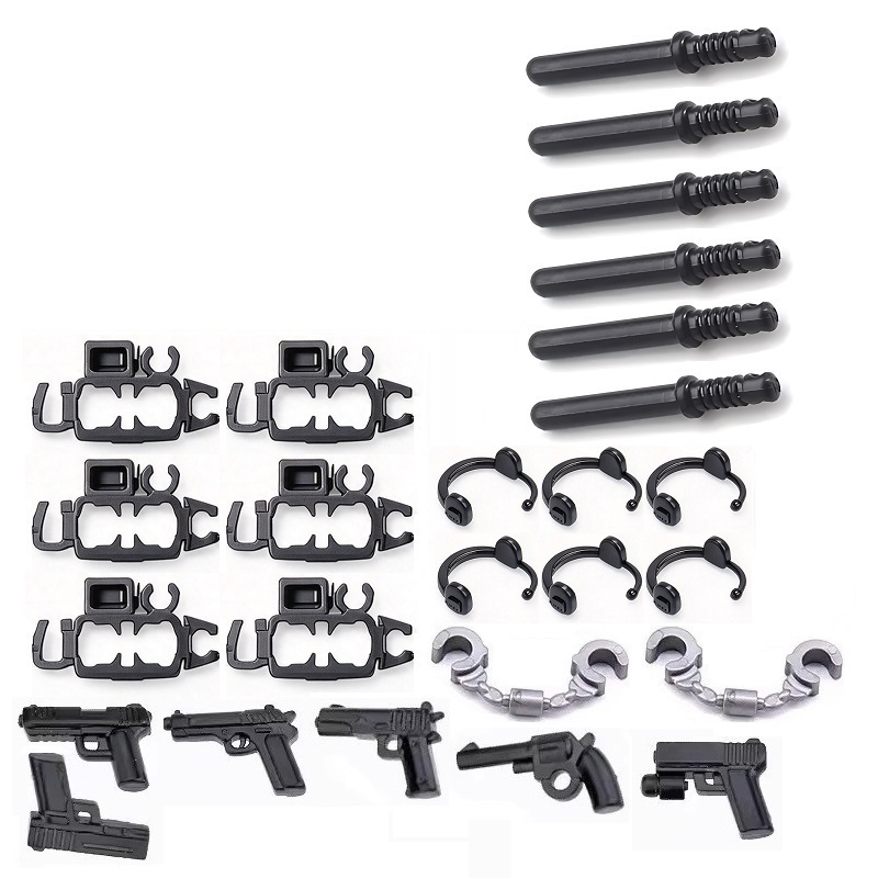 6PCS/SET US City Police Handcu - Lego Set Creator recension och pris
