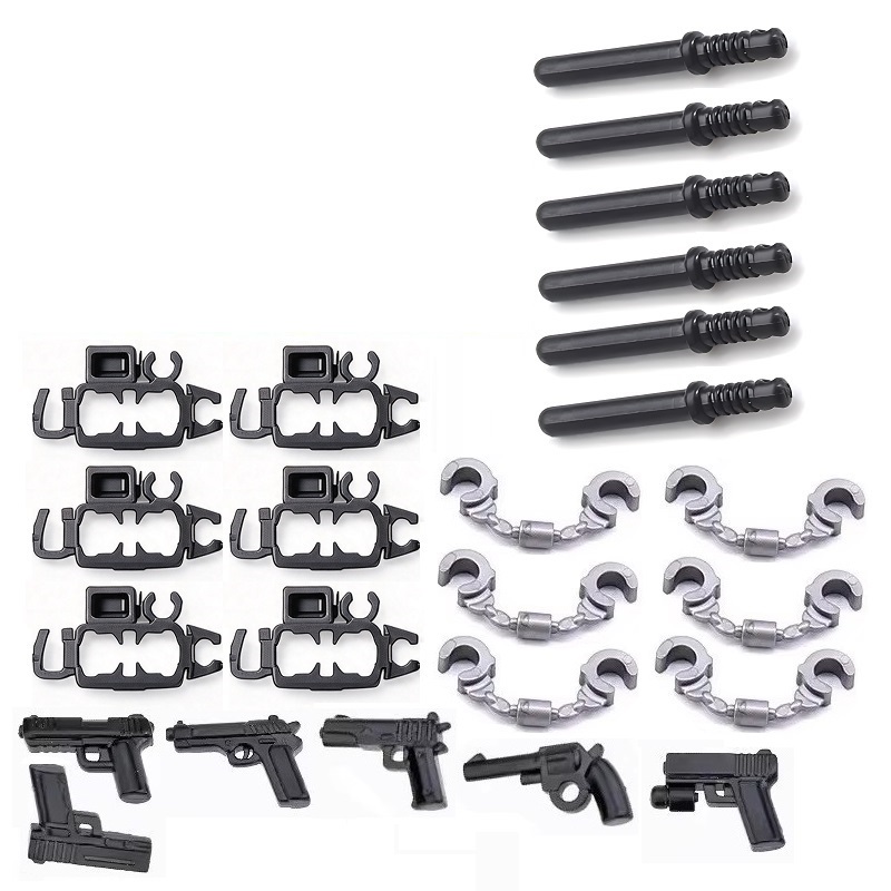 6PCS/SET US City Police Handcu - Lego Set Creator recension och pris